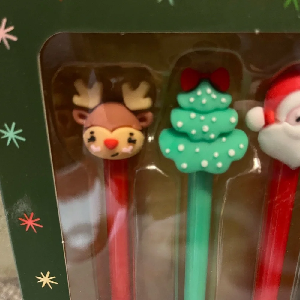 Eccolo Santa's Sleigh Pen Set of 4